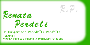 renata perdeli business card